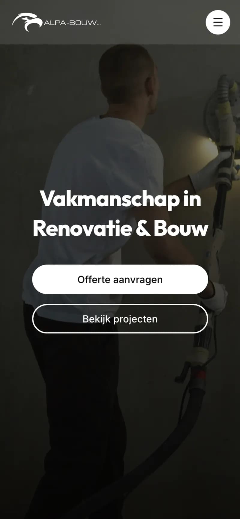 Alpa Bouw op mobiel