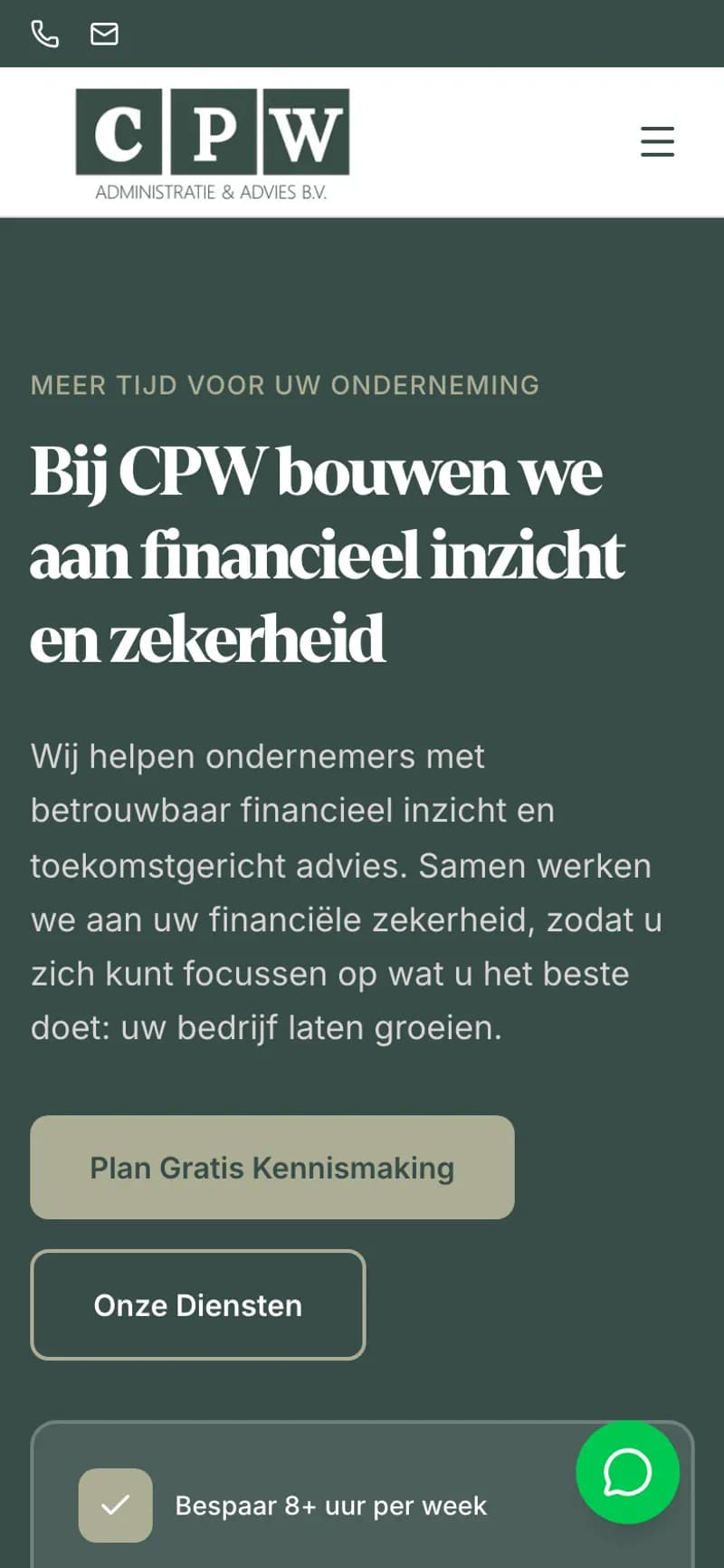 CPW Advies op mobiel