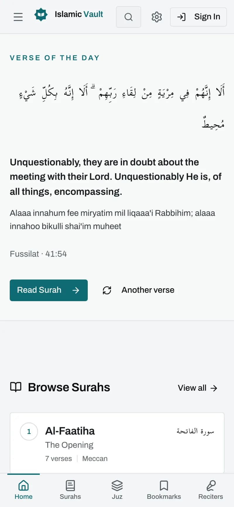 Islamic Vault op mobiel